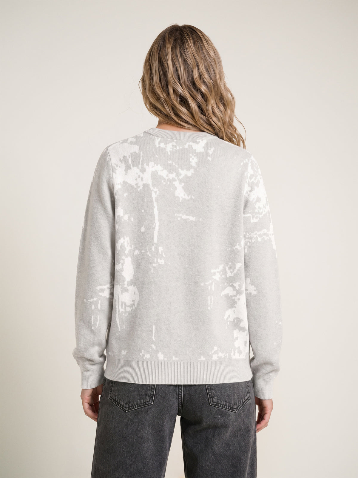 The Sketch January knitted jumper on female model - back